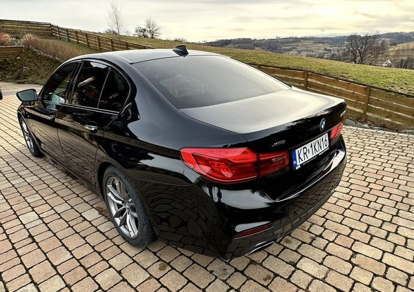 BMW Seria 5 cena 132500 przebieg: 127000, rok produkcji 2018 z Jordanów małe 37